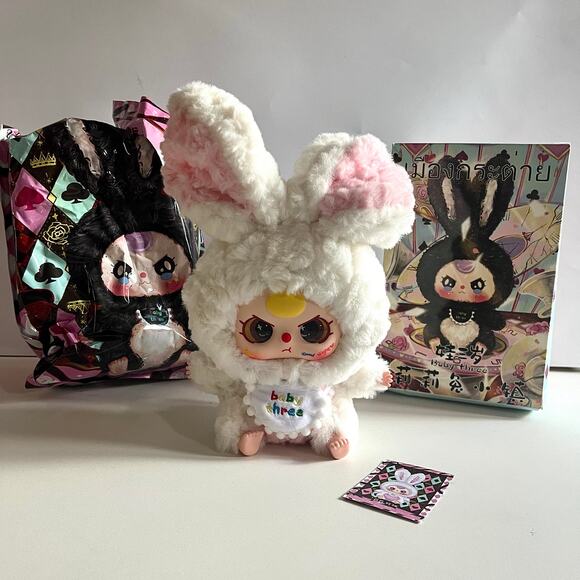 Baby Three BB3 Lily Rabbit Town, White Bunny, Open Box & Card - Picture 1 of 8